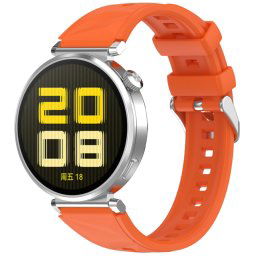 SILICONE Cserélhető szíj Huawei-hoz Watch GT 5 Pro 42mm narancs