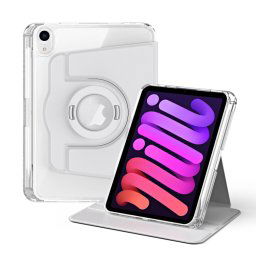CRYSTAL FLEXI 2 az 1-ben Flip tok a Apple iPad mini 2021-hez / iPad mini 2024 szürke