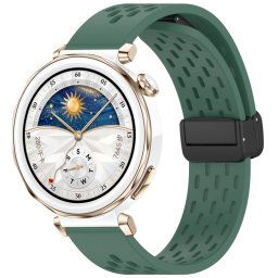 AIRY szilikon szíj Huawei Watch GT 5 Pro-hoz 42mm sötétzöld