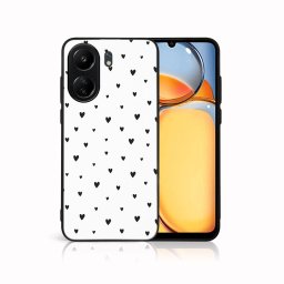 PROTEMIO MY ART Védőburkolat a Xiaomi-hoz Redmi 13C BLACK HEARTS (167)