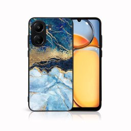 PROTEMIO MY ART Védőburkolat a Xiaomi-hoz Redmi 13C BLUE MARBLE (141)