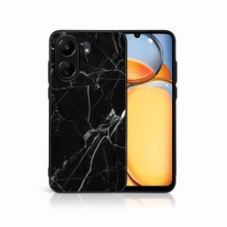 PROTEMIO MY ART Védőburkolat a Xiaomi-hoz Redmi 13C BLACK MARBLE (142)