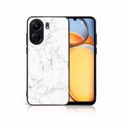 PROTEMIO MY ART Védőburkolat a Xiaomi-hoz Redmi 13C WHITE MARBLE (144)