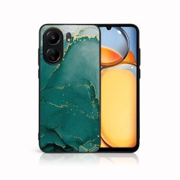 PROTEMIO MY ART Védőburkolat a Xiaomi-hoz Redmi 13C GREEN MARBLE (145)