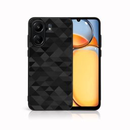 PROTEMIO MY ART Védőburkolat a Xiaomi-hoz Redmi 13C BLACK TRIANGLES (232)