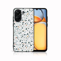 PROTEMIO MY ART Védőburkolat a Xiaomi-hoz Redmi 13C GREY TERRAZZO (163)
