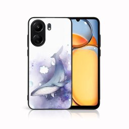 PROTEMIO MY ART Védőburkolat a Xiaomi-hoz Redmi 13C WHALE (242)