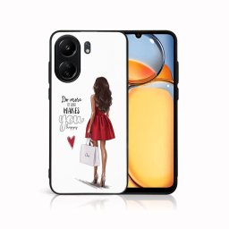 PROTEMIO MY ART Védőburkolat a Xiaomi-hoz Redmi 13C RED DRESS (137)