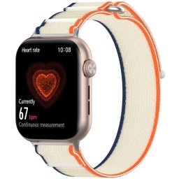NYLON SZÍN Cserélhető szíj Honor Watch-hoz 5 NARANCS KRÉMES WHITE
