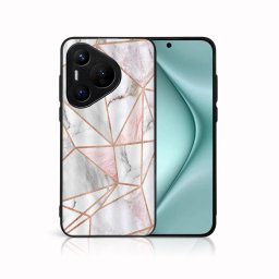 PROTEMIO MY ART Védőburkolat a Huawei Pura 70-hez PINK MARBLE (143)
