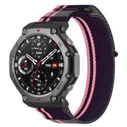 NYLON SZÍN Cserélhető szíj Amazfit T-Rex 3 PINK PURPLE-hoz