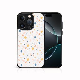 PROTEMIO MY ART Védőburkolat a Apple-hoz iPhone 16 Pro Max NARANCS TERRAZZO (165)