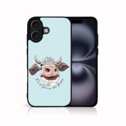 PROTEMIO MY ART Védőburkolat a Apple-hoz iPhone 16 HAPPY COW (181)