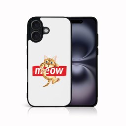 PROTEMIO MY ART Védőburkolat a Apple-hoz iPhone 16 MEOW (183)