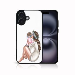 PROTEMIO MY ART Védőhuzat Apple-hoz iPhone 16 BABY GIRL (111)