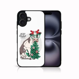 PROTEMIO MY ART Karácsonyi kivitelű borító Apple iPhone 16 VIDÁM CHRISTMAS (074)