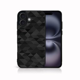 PROTEMIO MY ART Védőburkolat a Apple-hoz iPhone 16 BLACK TRIANGLES (232)