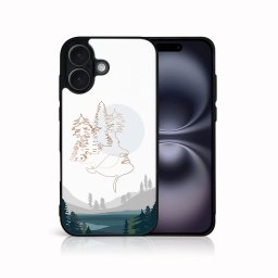 PROTEMIO MY ART Védőburkolat a Apple-hoz iPhone 16 LAKE (192)