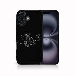 PROTEMIO MY ART Védőburkolat a Apple-hoz iPhone 16 WHITE DOVE (195)