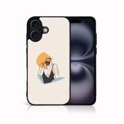 PROTEMIO MY ART Védőburkolat a Apple-hoz iPhone 16 WOMAN (197)