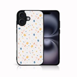 PROTEMIO MY ART Védőburkolat Apple-hoz iPhone 16 ORANGE TERRAZZO (165)
