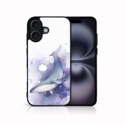 PROTEMIO MY ART Védőburkolat a Apple-hoz iPhone 16 WHALE (242)