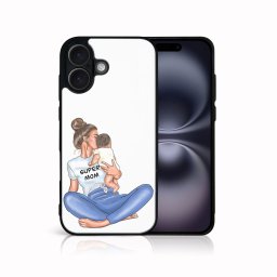 PROTEMIO MY ART Védőburkolat a Apple-hoz iPhone 16 Plus SUPERMOM (112)