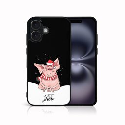 PROTEMIO MY ART Karácsonyi dizájnú borító Apple iPhone 16 Plus HAJJON HÓT (075)