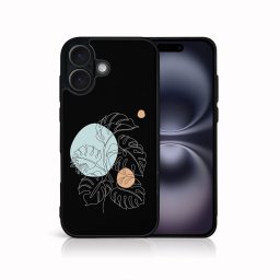PROTEMIO MY ART Védőburkolat Apple-hoz iPhone 16 Plus MONSTERA (194)