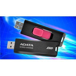 ADATA külső SSD 500GB SC610, USB-A 3.2, fekete