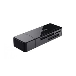 Kártyaolvasó, SD + MicroSD kártyához, USB 3.2 gen1, \TRUST Nanga\, fekete