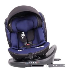 ISOFIX-es 360°-ban forgatható Mama Kiddies(R) i-Size Power GT2 biztonsági autósülés (40 -150 cm) kék színben ajándék napvédővel