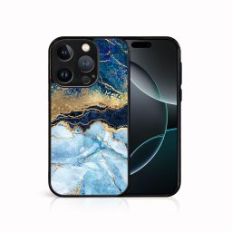 PROTEMIO MY ART Védőburkolat a Apple-hoz iPhone 16 Pro BLUE MARBLE (141)