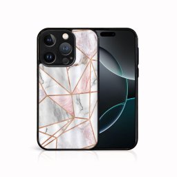 PROTEMIO MY ART Védőburkolat a Apple-hoz iPhone 16 Pro PINK MARBLE (143)