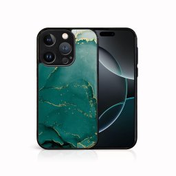 PROTEMIO MY ART Védőburkolat a Apple-hoz iPhone 16 Pro GREEN MARBLE (145)