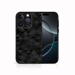 PROTEMIO MY ART Védőburkolat a Apple-hoz iPhone 16 Pro BLACK TRIANGLES (232)