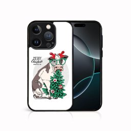 PROTEMIO MY ART Karácsonyi kivitelű borító Apple iPhone 16 Pro Max VIDÁM CHRISTMAS (074)