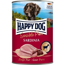 Happy Dog Pur Sardinia - Tiszta kecskehúsos konzerv (6 x 400 g) 2.4kg