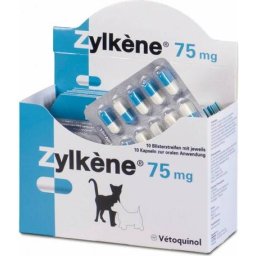 Zylkéne stresszoldó, nyugtató kapszula macskáknak és kistestű kutyáknak (10 levél; 100 kapszula) 75 mg