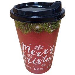 Merry Christmas, Boldog Karácsonyt pohár, műanyag 500 ml Nr1