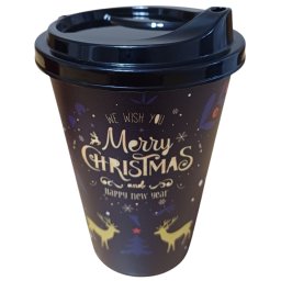 Merry Christmas, Boldog Karácsonyt pohár, műanyag 500 ml Nr2