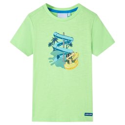 vidaXL Neon zöld gyerekpóló 128