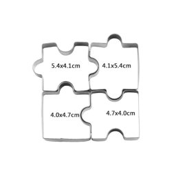 Puzzle alak stemnykiszr forma kszlet (4 darab) stshez