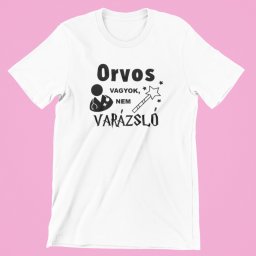 Orvos vagyok, nem varázsló női póló