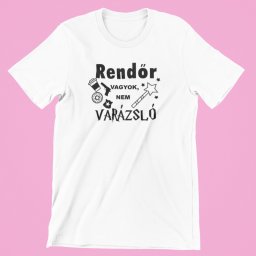 Rendőr vagyok, nem varázsló férfi póló