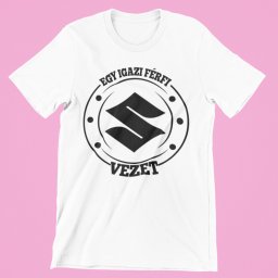 Egy igazi férfi Suzukit vezet férfi póló