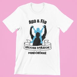 Apa & fia legjobb barátok mindörökké férfi póló