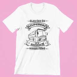 Éles ész és szupererő ez a Buszvezető mindig menő férfi póló