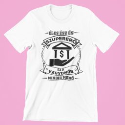 Éles ész és szupererő, ez a Vagyonőr mindig menő férfi póló