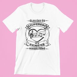Éles ész és szupererő, ez a Zenész mindig menő férfi póló